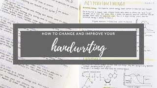 How to change and improve your handwriting  studytee [upl. by Selokcin578]