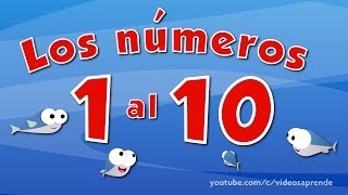 Los números del 1 al 10 en español para niños [upl. by Anoyi195]