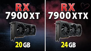 AMD RX 7900 XT vs RX 7900 XTX  Test in 9 Games  Rasterization 4K [upl. by Mattland]