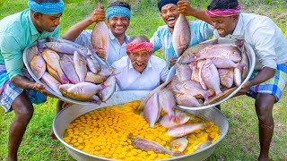 FISH OMELETTE  Emperor Fish Omelette Recipe Cooking In Village  Steamed Fish Recipe [upl. by Langsdon72]