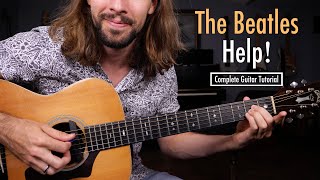 The Beatles quotHelpquot  Easy Guitar Songs Lesson [upl. by Ztnarf]