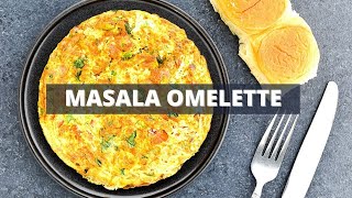 Indian Masala Omelette  Delicious Desi Style Egg Omelette  Indian Breakfast Recipe [upl. by Brandes]