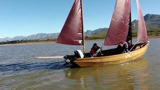 Tacking on a Drascombe Lugger [upl. by Aneej]