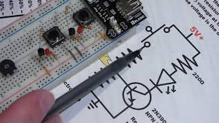 Pull up and pull down resistors preventing false triggering 2N3904 NPN 2N3906 PNP BJTs explained [upl. by Ynetruoc]