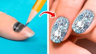 15 Nail Hacks And Designs Every Girl Should Try [upl. by Etnuad]