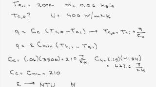 CounterFlow Heat Exchanger Outlet Temperature Bio [upl. by Lisab]