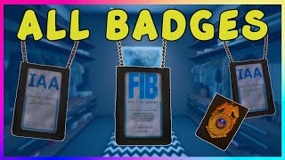 How to get ALL BADGES in GTA OnlineFib IAA IAA with Belt Badge [upl. by Selohcin]