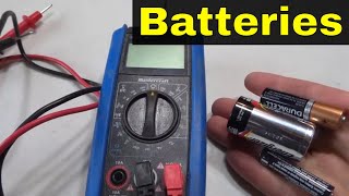 How To Test Standard Batteries With A Multimeter AA AAA CTutorial [upl. by Nageet762]