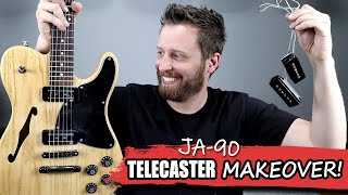 Creating the Ultimate P90 Tele  Thinline Telecaster Makeover [upl. by Cirdla]