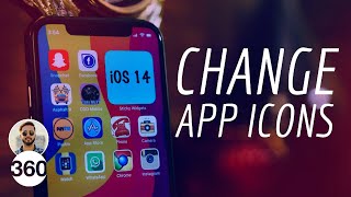 iPhone 12 How to Change App Icons on iOS 14 [upl. by Avrom]