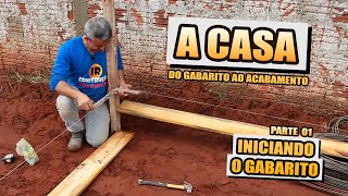 COMO FAZER O GABARITO DA CASA  PARTE 1 [upl. by Aremmat]