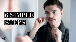 6 Steps To The Perfect Moustache  How To [upl. by Anairotciv]