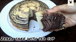 Zebra cake recipe  how to make zebra cake without oven [upl. by Lenore]