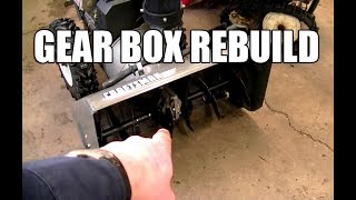 Complete Snowblower Auger Gear Box Rebuild [upl. by Traci]