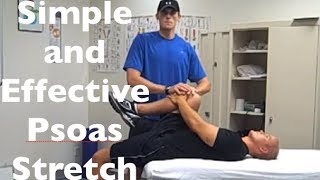 Psoas Stretch  How To Stretch And Release The Iliopsoas [upl. by Analat830]