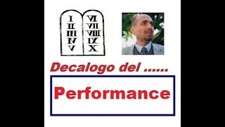 Decalogo della  PERFORMANCE 29012020 [upl. by Attelliw]