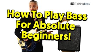 Beginners Guide To Bass Guitar  Lesson 1 The Absolute Basics [upl. by Winne]