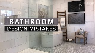 COMMON INTERIOR DESIGN MISTAKES  How to Fix Them  BATHROOM Dos and Donts [upl. by Zarah]