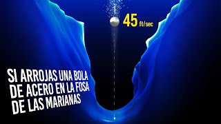 ¿Qué Pasa Si Arrojas Una Bola De Acero En La Fosa De Las Marianas [upl. by Inalej709]