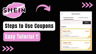 How to Use Coupons on Shein App [upl. by Emorej]