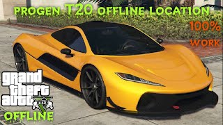 Progen T20 location Gta 5 offline Gta 5 story mode progen T20 location 100 work [upl. by Eidurt]