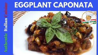 Eggplant Caponata  The real Sicilian recipe [upl. by Ecirrehs]