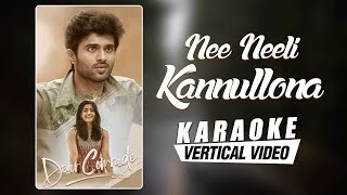 Nee Neeli Kannullona  Karaoke  Dear Comrade Telugu  Vijay Deverakonda  Rashmika  Bharat Kamma [upl. by Procto]