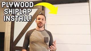 How to Install Shiplap Made From Plywood  Best Method [upl. by Assenahs]