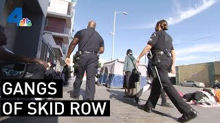 Gangs Preying on Homeless on Skid Row  NBCLA [upl. by Oilut]