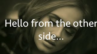 Adele Hello Official lyric music video [upl. by Lemyt]