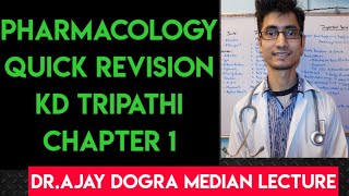 Pharmacology  Chapter 1  KD TRIPATHI  Quick Revision  Hindi [upl. by Claude]