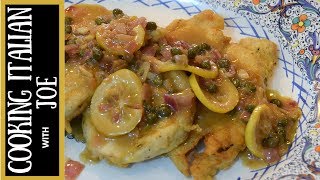 Chicken Piccata  Cooking Italian with Joe [upl. by Naget]