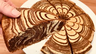 Gâteau Zébré Zebra cake [upl. by Woll633]