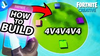 How To Build a ZONE WARS 4V4V4V4 Map  GO GOATED ZONE WARS  Fortnite Creative  DETAILED Tutorial [upl. by Jacquelynn]