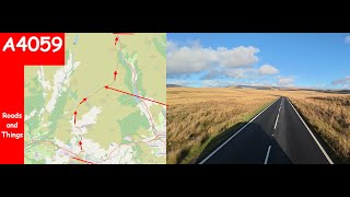 A4059 Hirwaun to Beacons Reservoir MOUNTAIN ROAD [upl. by Hannan]