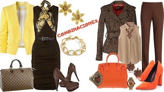 COMBINACIONES ELEGANTES CON CAFE✨ COMO COMBINAR EL COLOR CAFE🤍 OUTFITS CON CAFE🎀OUTFTIS WITH COFFEE [upl. by Imit]