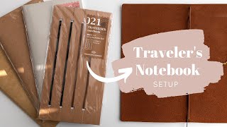 How to Set Up Your Travelers Notebook  A Guide for Beginners [upl. by Sidky]