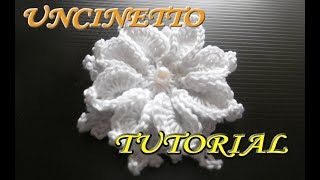 Sacchetto Uncinetto Facile  Bomboniera Fiore alluncinetto  Tutorial [upl. by Kikelia760]