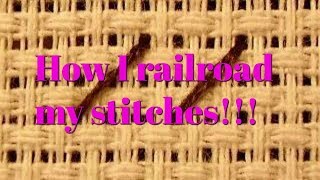 Flosstube 290 How I railroad my stitches [upl. by Fine]