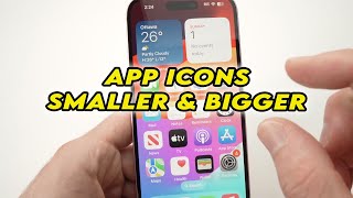 iPhone How to Change App Icon Size [upl. by Flessel388]