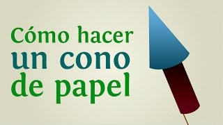 Cómo hacer un cono de papel INNATIACOM [upl. by Sabina689]