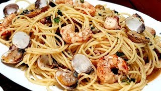 Espaguetis frutti di mare UN SABOR ALUCINANTE y muy fáciles [upl. by Yrmac55]