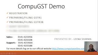 CompuGst  Full Demo [upl. by Nuahs]