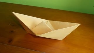 ⩥ Cómo hacer un BARCO 🛶 de papel FÁCIL  Origami PASO A PASO [upl. by Alberic]