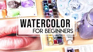 HOW TO USE WATERCOLOR  Guide for Beginners [upl. by Betsey859]