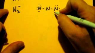 Lewis Dot Structure of N3 Azide Ion [upl. by Nichole789]