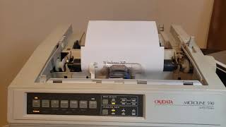 Oki MICROLINE 590 Dot Matrix Printer 24 pin Okidata [upl. by Akimak]