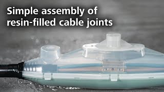 Cast resin cable joints how to install RELICON iLine SF [upl. by Ecinnaj]