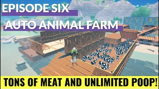 Craftopia  Ep 6  Automated Cow Farm Unlimited Cows and Poop Farm [upl. by Hurd]