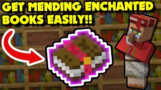 How to Get MENDING Enchanted Books EASILY in Minecraft 116 Minecraft Tutorial [upl. by Dranreb]